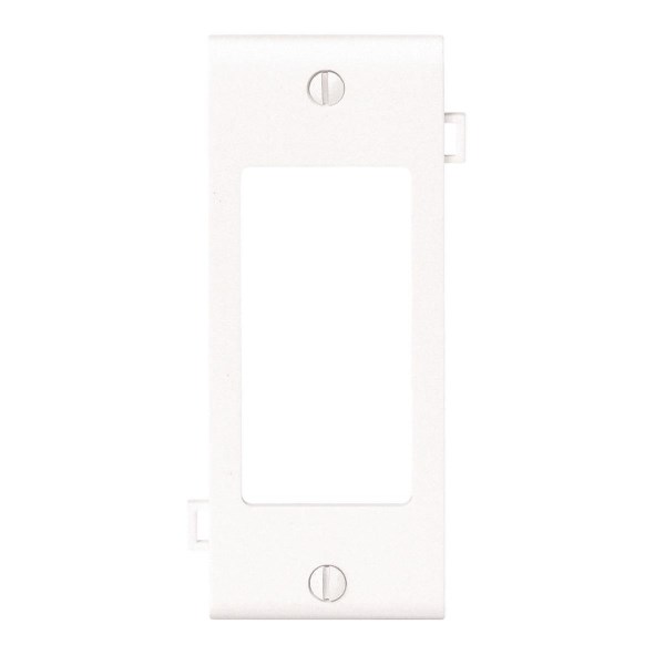 Leviton 1-Gang Plastic Sectional Rocker Decorator Wall Plate Center Panel, White - Iieemm