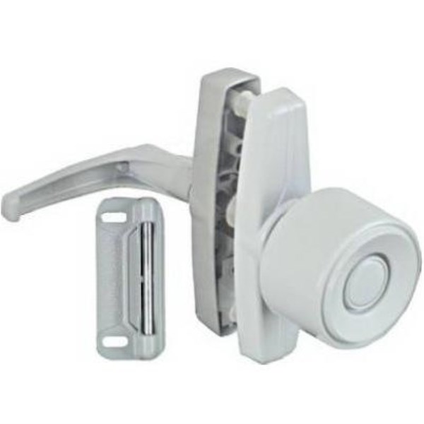 National White Knob Latch - Iieemm