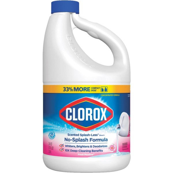 Clorox 77 Oz. Fresh Meadow Concentrated Splash-Less Liquid Bleach - Iieemm