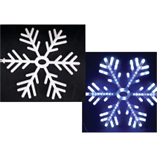 Alpine 25 In. Blue & Cool White LED Snowflake Lighted Decoration - Iieemm