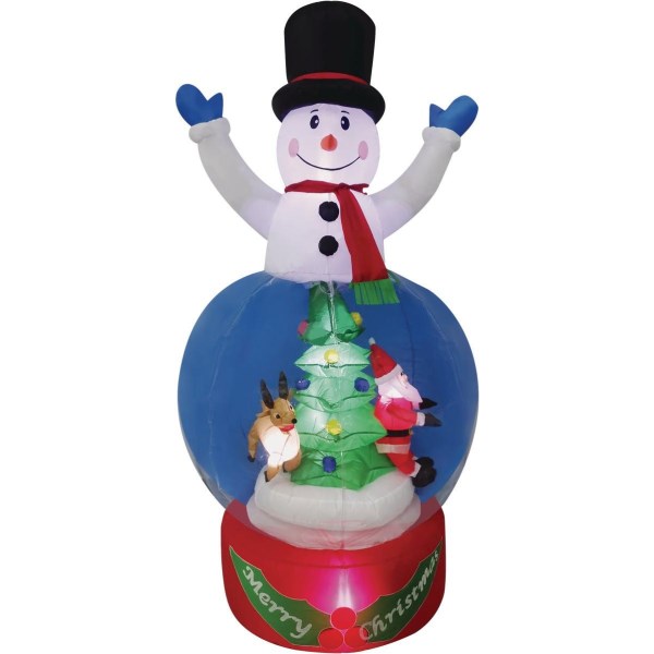 7 Ft. LED Snowman Waterglobe Airblown Inflatable - Iieemm