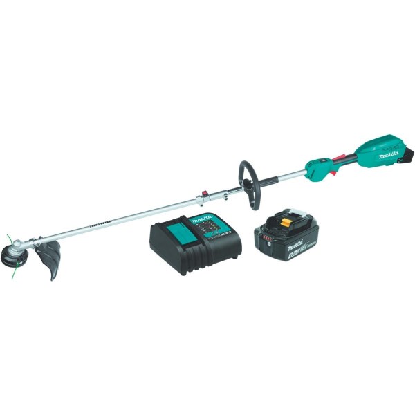 Makita 18V LXT Brushless Cordless Couple Shaft Power Head Kit with 13 In. String Trimmer Attachment - Iieemm