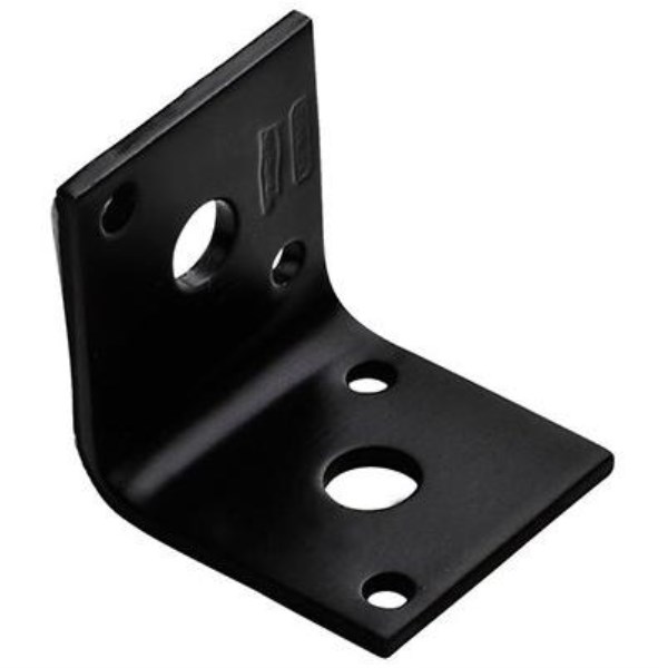 National Catalog 1211BC 1.7 In. x 1.5 In. Black Heavy Duty Corner Brace - Iieemm
