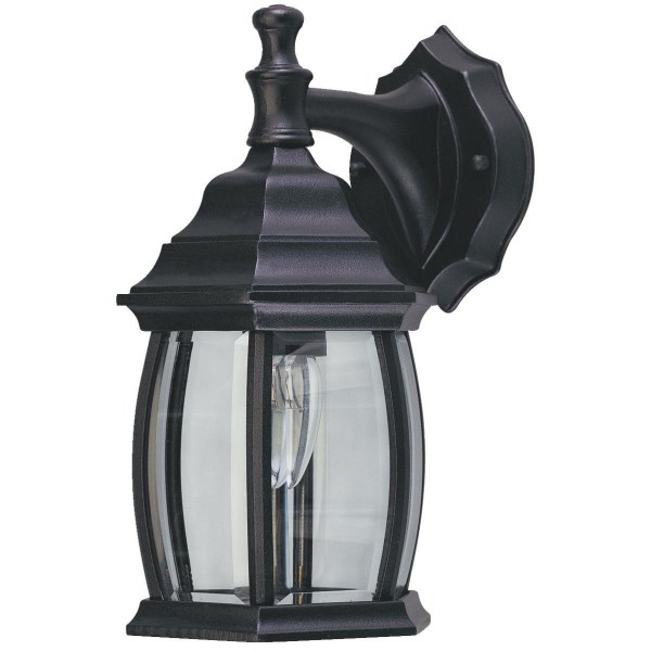 Home Impressions Black Incandescent Type A Outdoor Wall Light Fixture - Iieemm