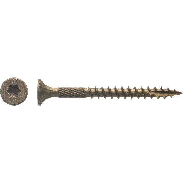 Big Timber #8 x 1-3/4 In. Bronze Flat Head Wood Screw (173 Ct., 1 Lb.) - Iieemm