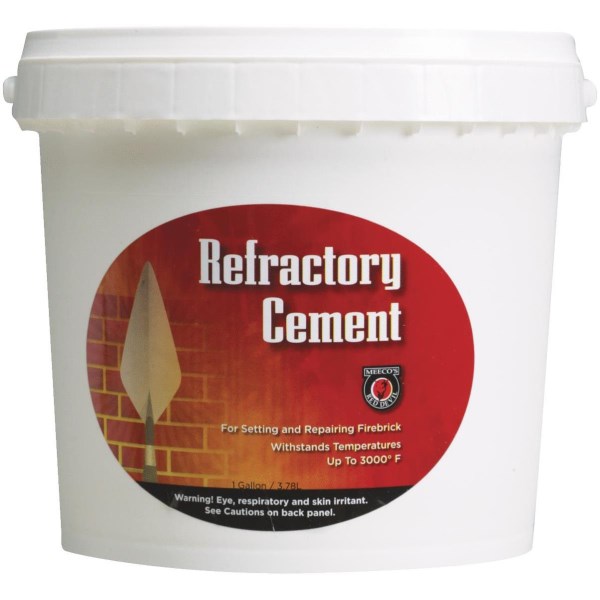 Meeco’s Red Devil 1 Gal. Buff Refractory Furnace Cement - Iieemm