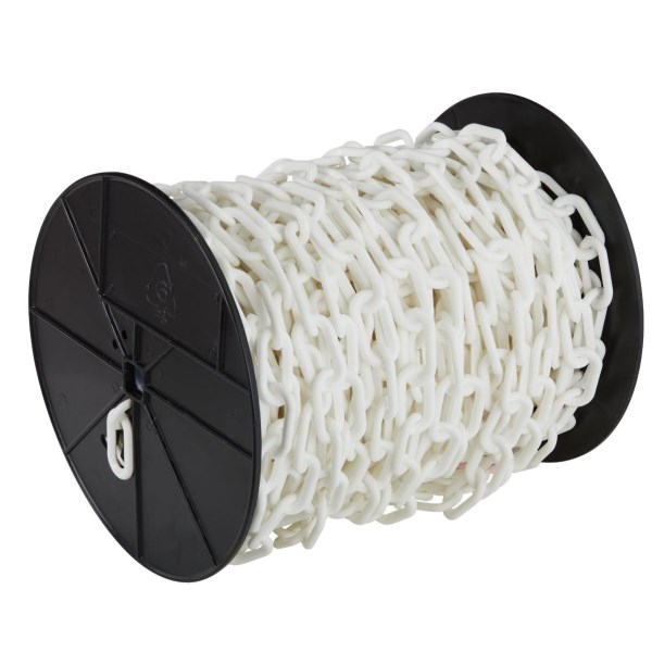 Mr. Chain #8 White 125 Ft. Plastic Chain - Iieemm