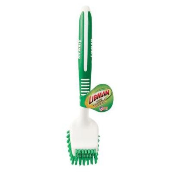 Libman Green Polymer Fibers Ergonomic Dish Brush - Iieemm