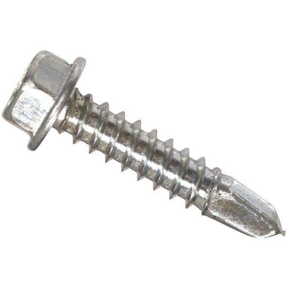 Hillman #10 – 16 x 1-1/4 In. Hex Washer Head Self-Drilling Sheet Metal Screw (100 Ct.) - Iieemm