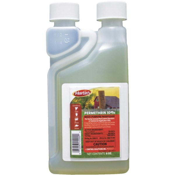 Martin’s Permethrin 10% 8 Oz. Concentrate Multi-Purpose Insect Killer - Iieemm