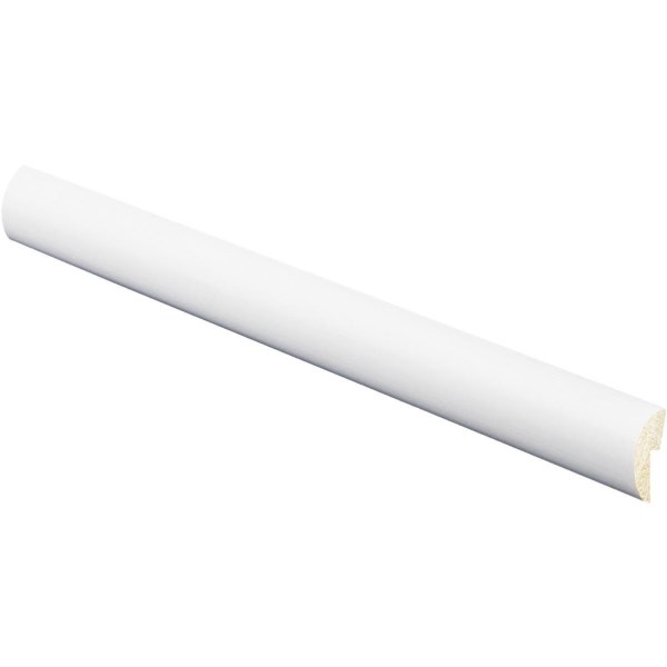 Inteplast Building Products 5/16 In. W. x 1-1/8 In. H. x 8 Ft. L Crystal White Polystyrene Cap Molding - Iieemm