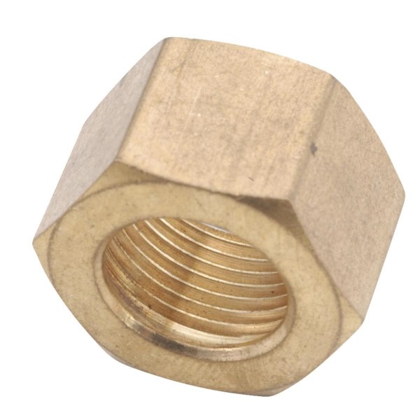 Anderson Metals 1/4 In. Brass Compression Nut (50-Pack) - Iieemm