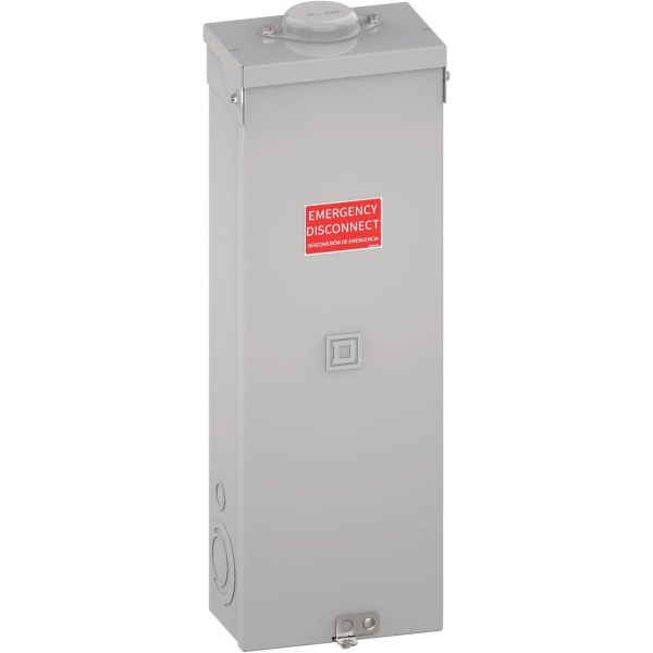 Square D QO 200A Double-Pole Standard Trip Outdoor Enclosed Raintight Main Breaker Disconnect - Iieemm