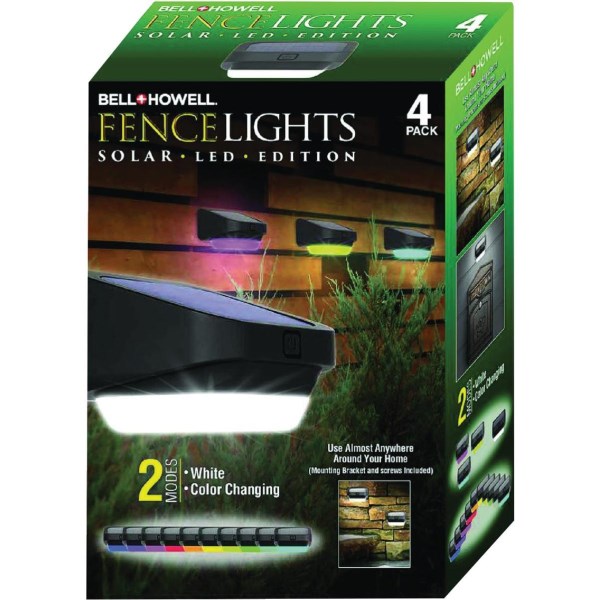Bell+Howell Solar LED Deck/Fence Light (4-Pack) - Iieemm