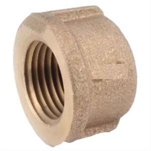 Anderson Metals 1/2 In. Red Brass Threaded Pipe Cap - Iieemm