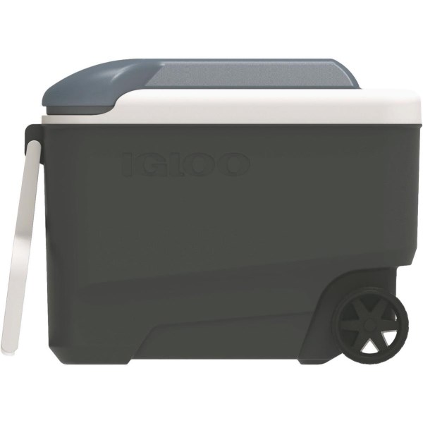 Igloo MaxCold 40 Qt. Roller Cooler, Ash Gray & Aegean Sea - Iieemm