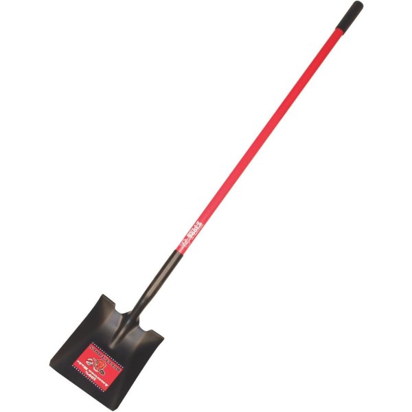 Bully Tools 50 In. Fiberglass Handle Square Point Shovel - Iieemm
