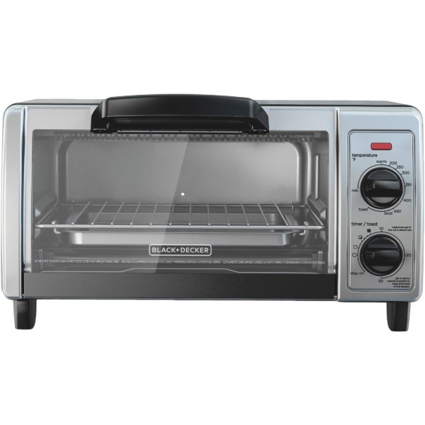 Black & Decker 4-Slice Stainless Steel Toaster Oven - Iieemm
