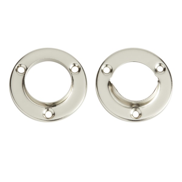 SATIN NICKEL Metal Pole Socket - Iieemm