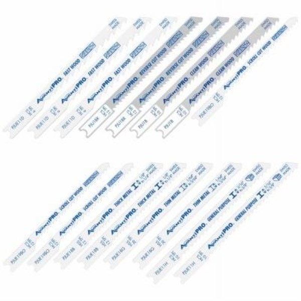 AvantiPRO 16-Piece U-Shank Jig Saw Blade Set for Wood & Metal - Iieemm