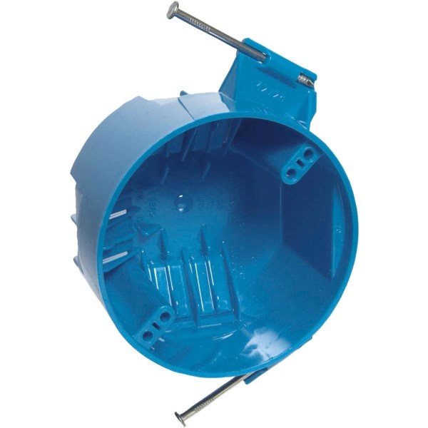 Carlon 50 Lb. Rating Nail On PVC Molded Ceiling Box - Iieemm