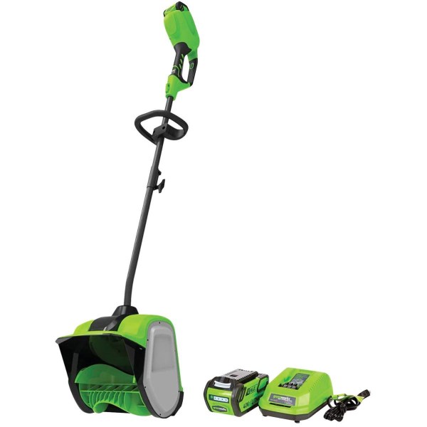 Greenworks G-Max 40V 12 In. Snow Shovel with 4AH Battery and Charger - Iieemm