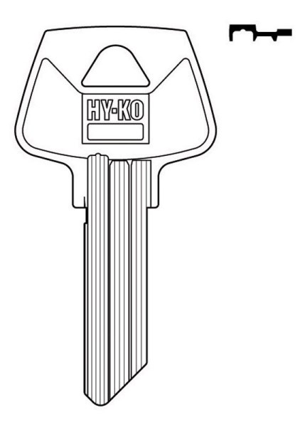 Hy-Ko Home House/Office Key Blank S32 Single sided For Sargent Key Locks - Iieemm