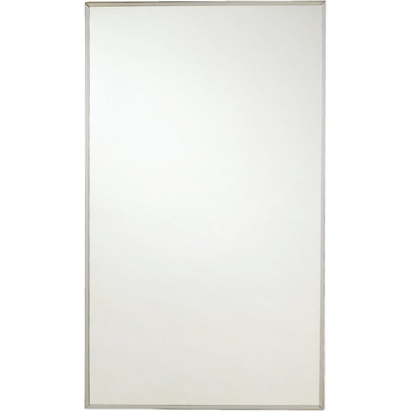 Zenith Stainless Steel 13.5 In. W x 23.5 In. H x 3.5 In. D Single Mirror Surface/Recess Mount Medicine Cabinet - Iieemm