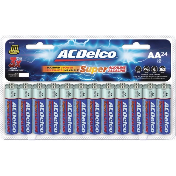 ACDelco 24-Pack AA/AAA Alkaline Batteries & LED Lanterns Floor Display - Iieemm