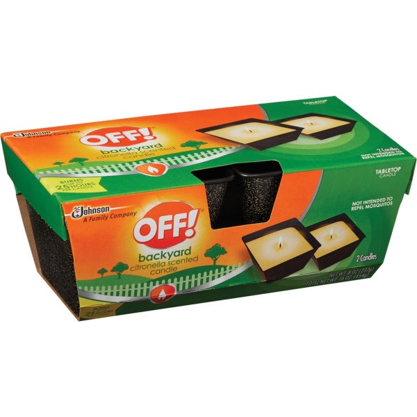 OFF! 8 Oz. 1-Wick Mini Citronella Candle (2-Pack) - Iieemm