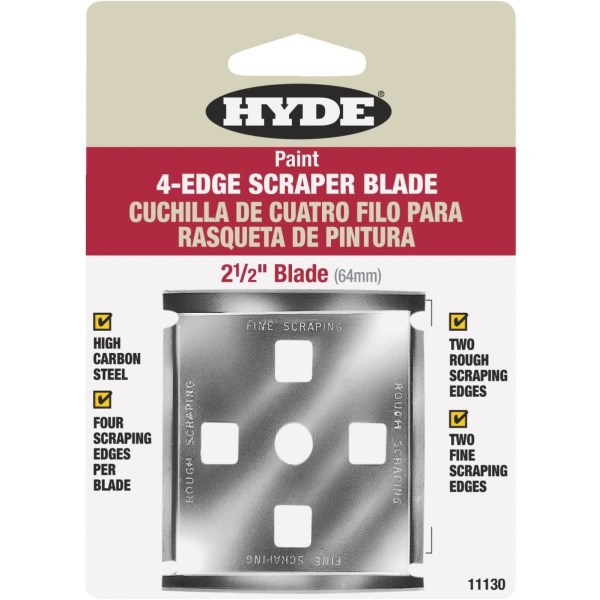 Hyde 2-1/2 In. 4-Edge Replacement Scraper Blade - Iieemm