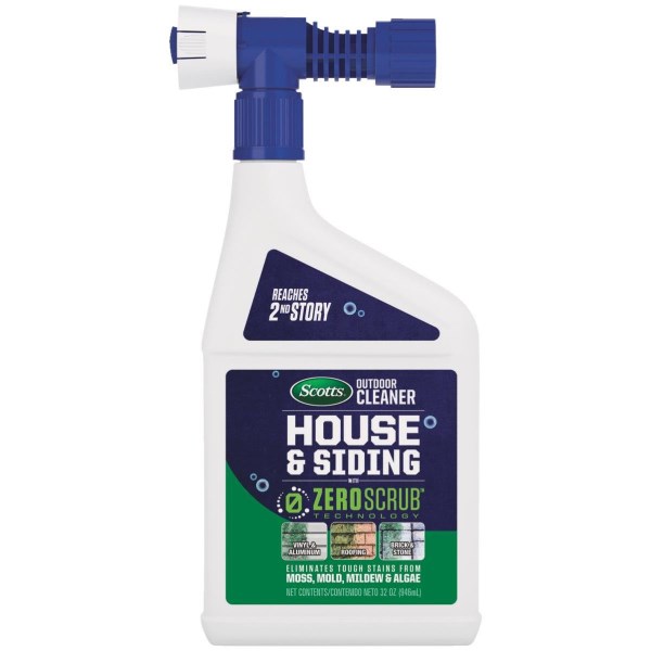 Scotts ZeroScrub 32 Oz. Ready To Spray Hose End House & Siding Outdoor Cleaner - Iieemm