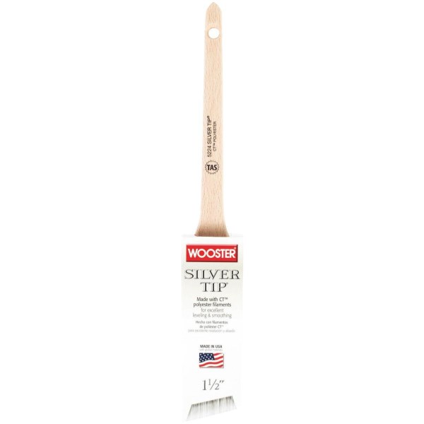 Wooster SILVER TIP 1-1/2 In. Thin Angle Sash Paint Brush - Iieemm