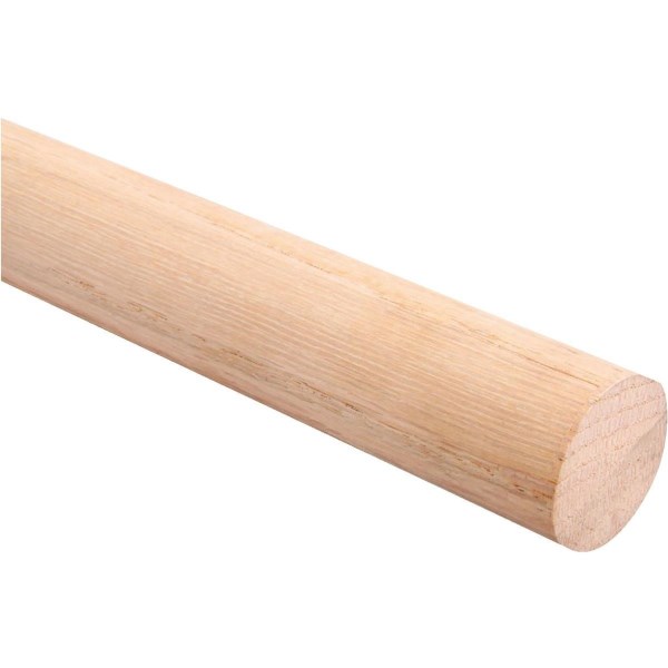 John Sterling Closet-Pro 6 Ft. x 1-5/16 In. Red Oak Closet Rod, Unfinished - Iieemm