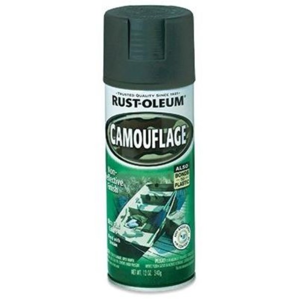 Rust-Oleum Camouflage 12 Oz. Flat Spray Paint, Deep Forest Green - Iieemm