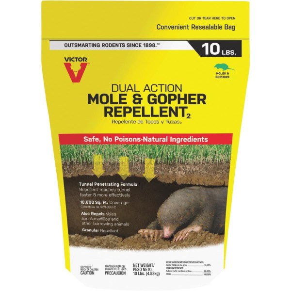 Victor 10 Lb. Granular Mole & Gopher Repellent - Iieemm