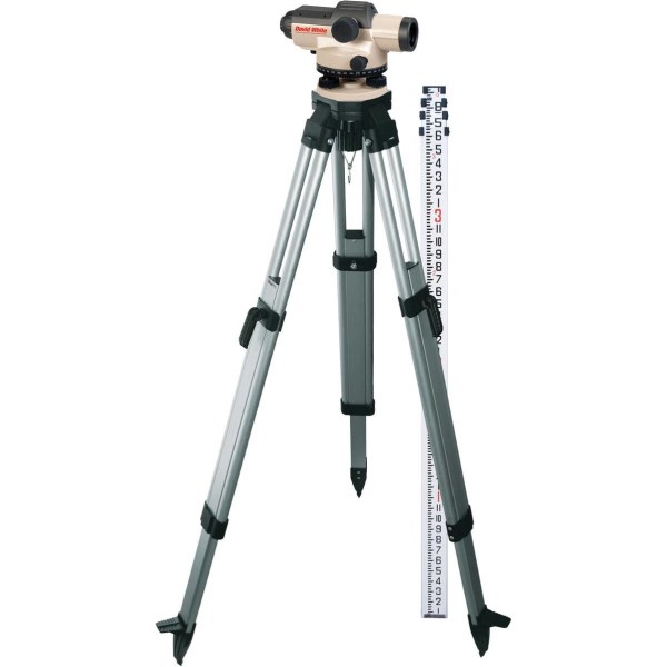 David White 26X Power Automatic Optical Level Kit - Iieemm
