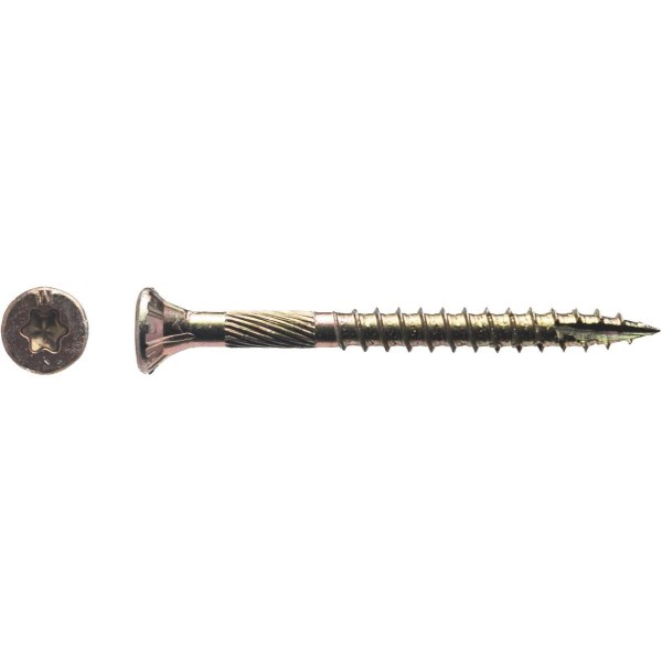 Big Timber #9 x 2 In. Yellow Zinc Wood Screw (3000 Ct.) - Iieemm