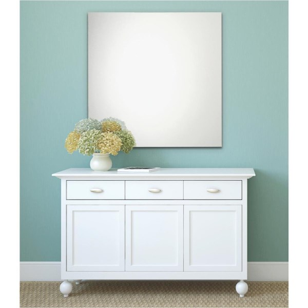 Erias Home Design 24 In. W. x 36 In. H. Frameless Polished Edge Wall Mirror - Iieemm