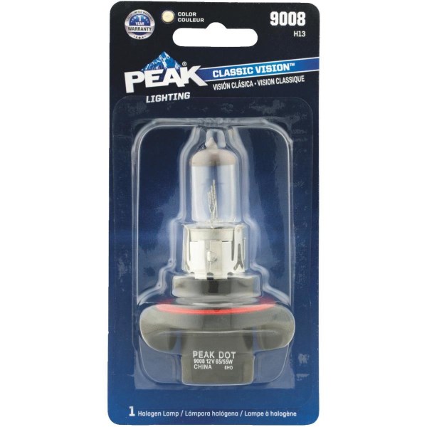 PEAK Classic Vision 9008 H13 12.8V Halogen Automotive Bulb - Iieemm