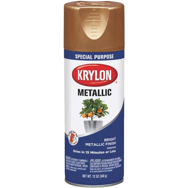 Krylon Metallic 12 Oz. Gloss Spray Paint, Copper - Iieemm