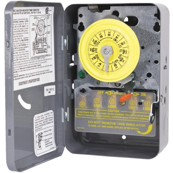 Intermatic 240V 40A 10,000W Water Heater Timer - Iieemm