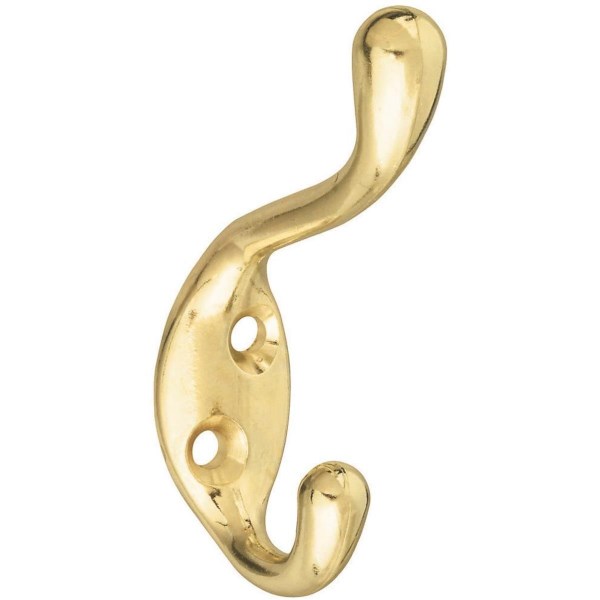 National Heavy-Duty Brass Clothes Wardrobe Hook - Iieemm