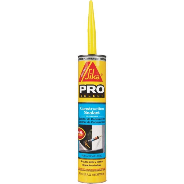 Sikaflex Sika 10.1 Oz. Pro Select Construction Polyurethane Sealant, Aluminum Gray - Iieemm