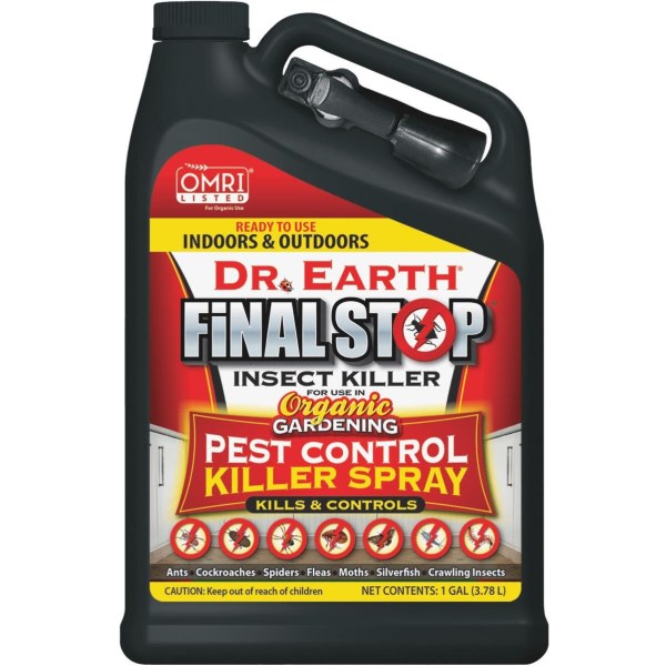 Dr. Earth Final Stop 1 Gal. Ready To Use Trigger Spray Organic Pest Control Insect Killer - Iieemm