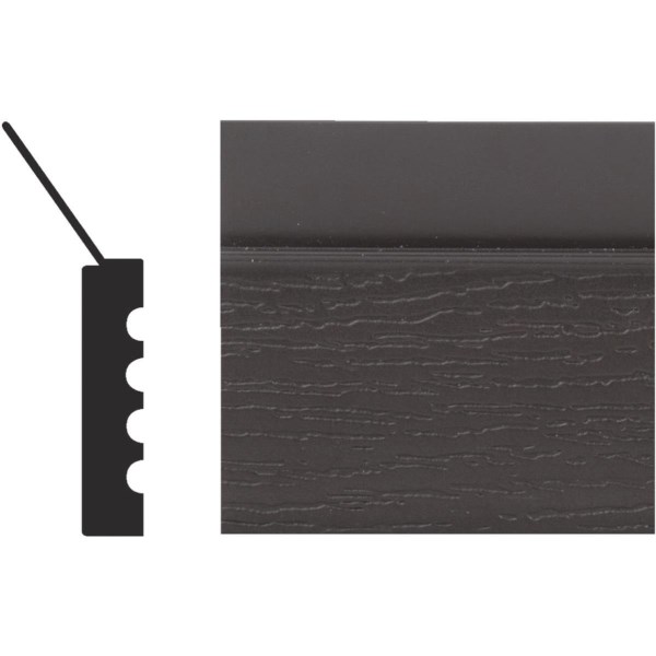 Royal Thermo Stop 2 In. W. x 7/16 In. H. x 9 Ft. L. Brown PVC Weatherstrip Garage Door Stop - Iieemm
