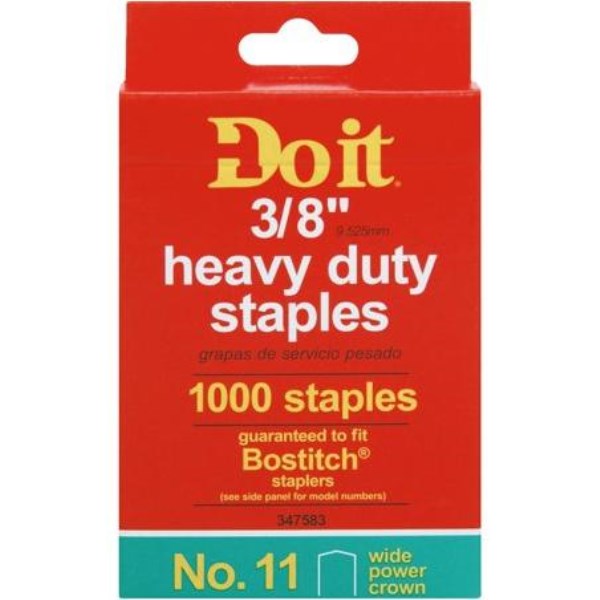 Channellock No. 11 Heavy-Duty Wide Power Crown Staple, 3/8 In. (1000-Pack) - Iieemm