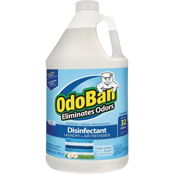 OdoBan 1 Gal. Fresh Linen Multi-Purpose Fabric & Air Freshener Disinfectant Concentrate Refill - Iieemm