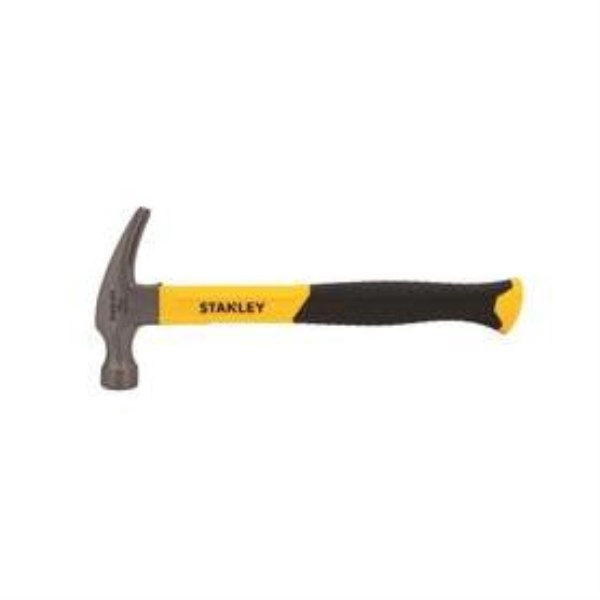 Stanley 16 Oz. Smooth-Face Rip Claw Hammer with Fiberglass Handle - Iieemm