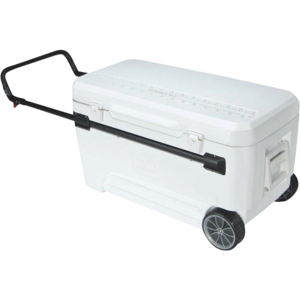 Igloo Glide Pro 110 Qt. 2-Wheeled Cooler, White - Iieemm